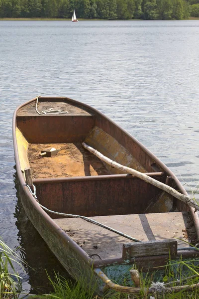 Rowboat Oberpfuhlsee Lychen Uckermark — Stock Photo, Image