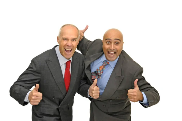 Zwei Geschäftsleute Isoliert Vor Weißem Hintergrund — Stockfoto