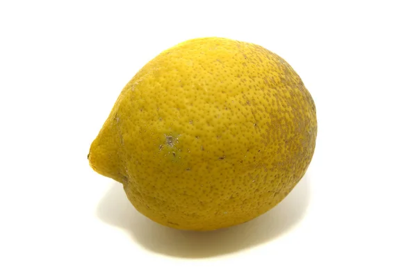 Лимон Ізольований Білому — стокове фото