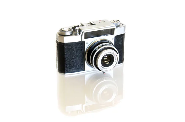 Eski Lik Kamera Beyazla Izole Edilmiş — Stok fotoğraf
