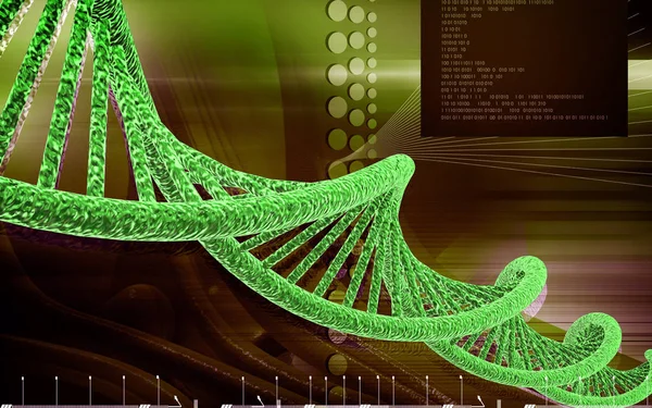 디지털 배경에서 Dna — 스톡 사진