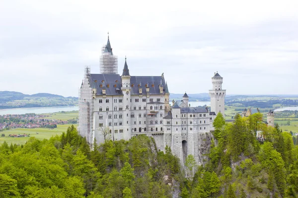 Hrad Neuschwanstein Německu — Stock fotografie