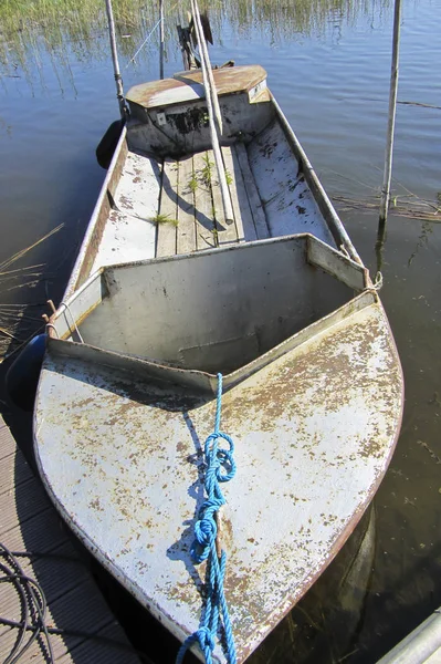 Alter Trawler Metal See Uckermark — Stockfoto