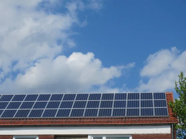 Sistema Energía Solar Generación Solar Electricidad — Foto de Stock