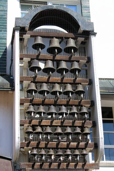 Carrilhão Casa Cinco Gables Rostock — Fotografia de Stock