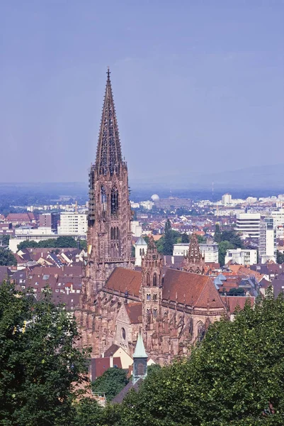 Stadsgezicht Met Uitzicht Freiburger — Stockfoto