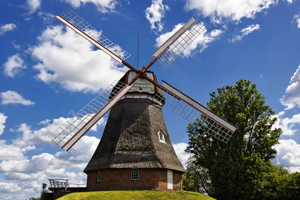 Molino Viento Pueblo Bederkesa Malo Cerca Cuxhaven Alemania —  Fotos de Stock