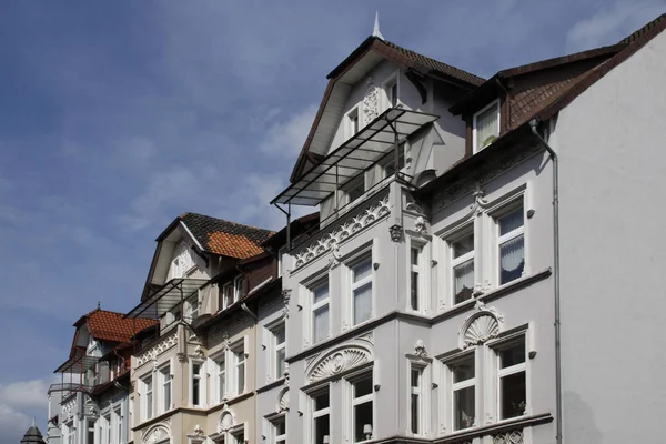 Hauseinsturz Hamelns Altstadt — Stockfoto