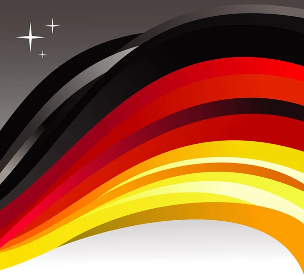 Bandeira Alemanha Ilustração Balançando Fundo Cinza Arquivo Vetorial Disponível — Fotografia de Stock