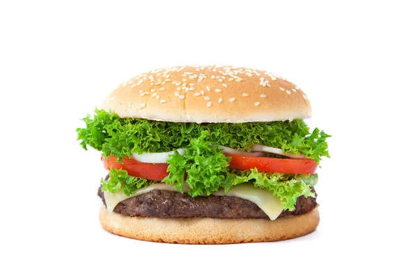 Leckere Cheeseburger Aus Nächster Nähe — Stockfoto