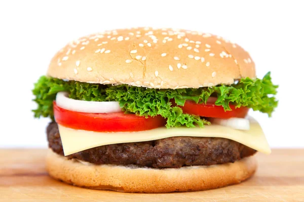 Leckere Cheeseburger Aus Nächster Nähe — Stockfoto