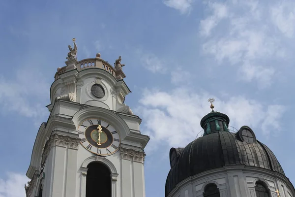 Kollegienkirche Univerzitní Kostel Starém Městě Salcburku — Stock fotografie