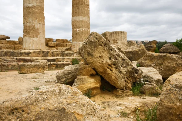 Храм Геркулеса Долина Храмів Агрігенто Сицилія — стокове фото