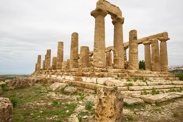 Храм Юнона Долина Храмів Агрігенто Сицилія — стокове фото