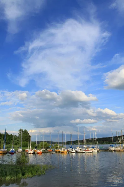 Scenic Uitzicht Zeilboot Details — Stockfoto