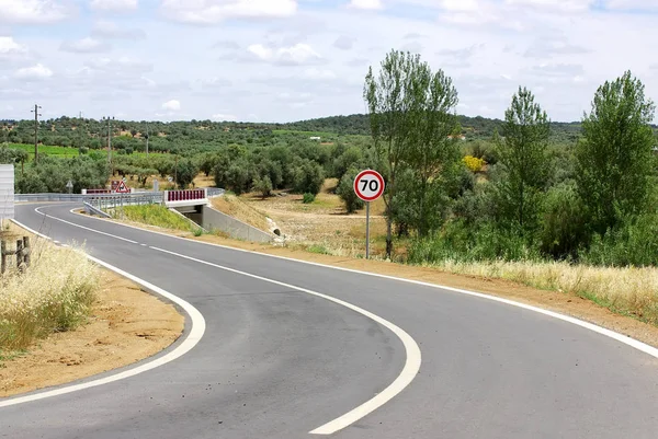 Alentejo地域のポルトガル道路 — ストック写真