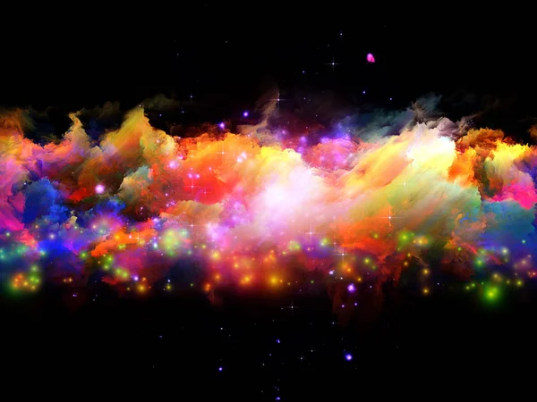 Skład Chmury Fraktal Pianki Streszczenie Światła Metaforyczne Stosunek Sztuki Duchowość — Zdjęcie stockowe