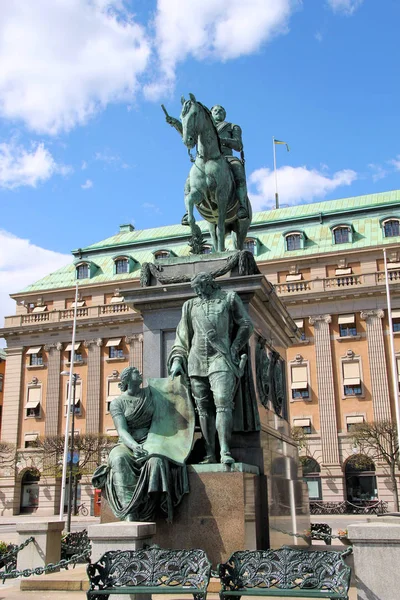 Gustav Adolf Anıtı Stockholm — Stok fotoğraf
