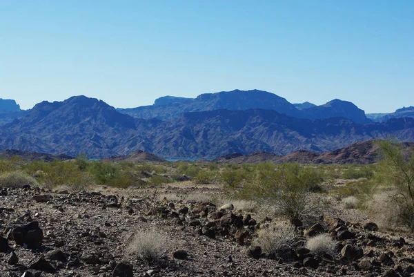 Τοπίο Κοντά Στη Λίμνη Havasu Αριζόνα — Φωτογραφία Αρχείου