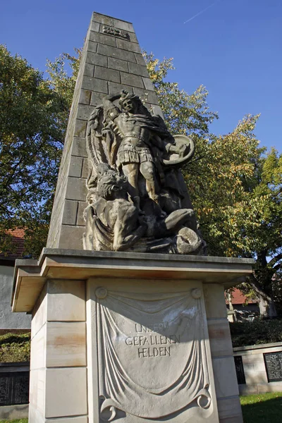 Monumento Caído Scherfede Warburg — Fotografia de Stock