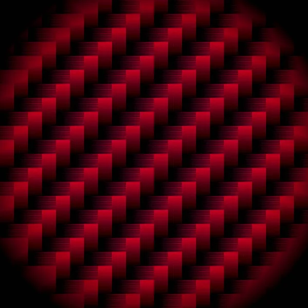 Fundo Abstrato Vermelho Com Tecelagem Carbono — Fotografia de Stock