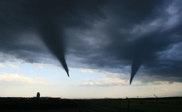 空のハリケーン 自然災害 — ストック写真