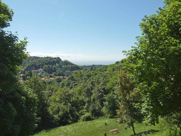 Wzgórza Otaczające Turyn Torino Włochy — Zdjęcie stockowe