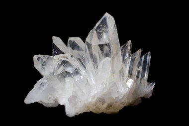 cristal in rock crystal semiprecious stone clipart