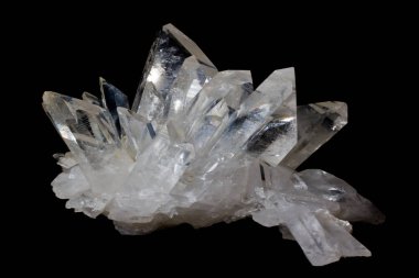 cristal in rock crystal semiprecious stone clipart