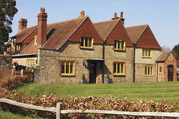 Brick Stone Cottages Easebourne Midhurst West Sussex England — Stock Photo, Image