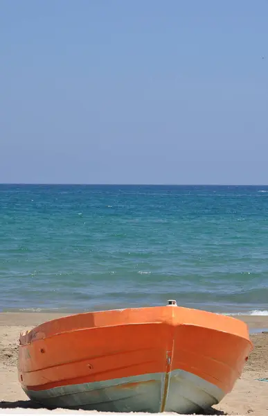 Pequeno Barco Praia — Fotografia de Stock