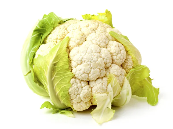 Fresh Cauliflower Cabbage Isolated White Background — Stock Photo, Image