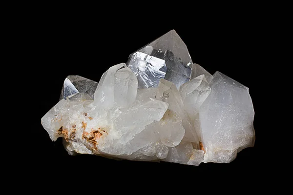 Bergkristallgruppe Bergkristall Halbedelstein — Stockfoto