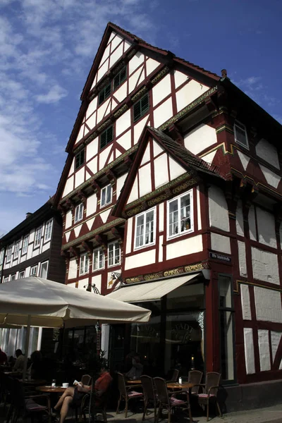 Ancienne Maison Bois Dans Village Strasbourg — Photo