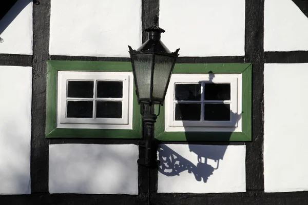 Φανάρι Ξύλινο Σπίτι Στο Rinteln — Φωτογραφία Αρχείου