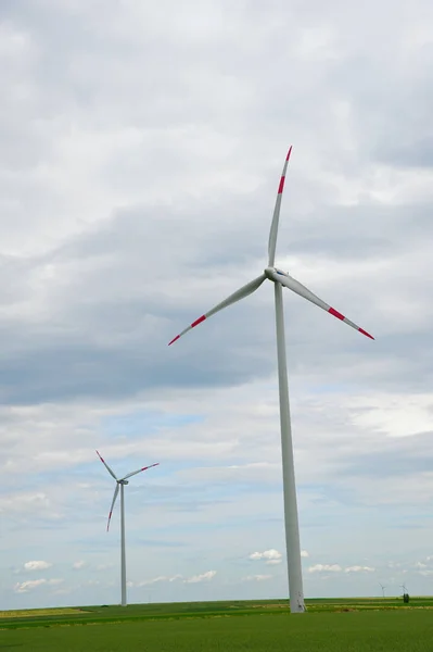 Turbinas Eólicas Energia Eólica Alternativa — Fotografia de Stock