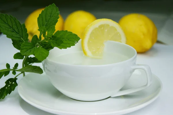 Limone Con Menta Limoni — Foto Stock