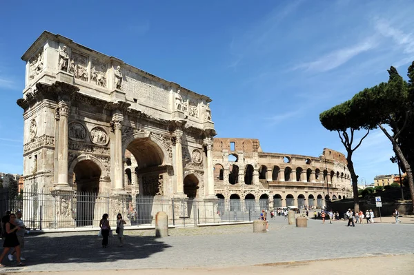 Rome Arch Constantine Colosseum — Stock Photo, Image