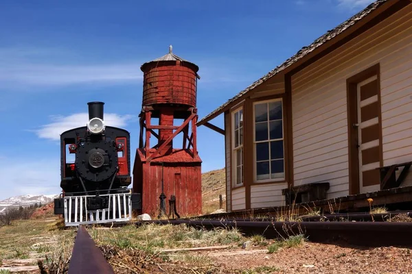 Vecchio Carro Legno Nel Villaggio — Foto Stock