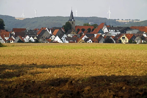 Vista Barntrup Dal Cimitero — Foto Stock