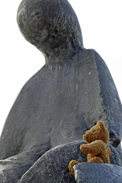 Una Estatua Piedra Buda — Foto de Stock