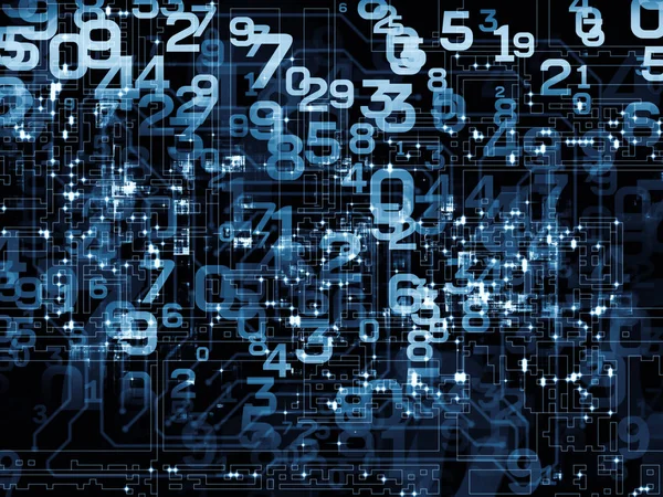 Abstract Design Made Numbers Subject Modern Computing Digital Worlds Information — Stock Photo, Image