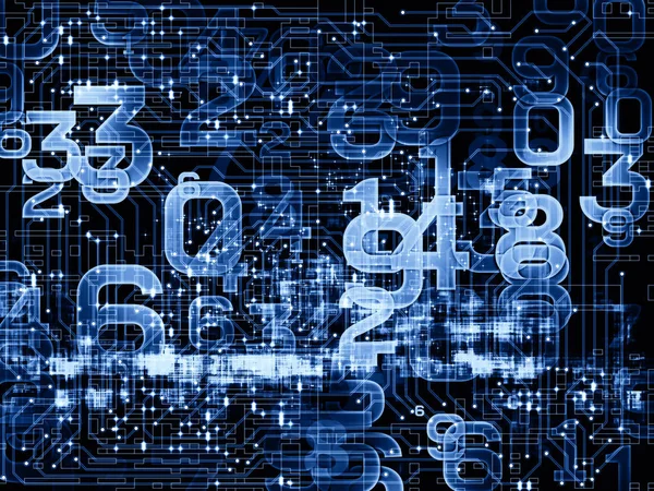 Composition Numbers Suitable Backdrop Projects Modern Computing Digital Worlds Information — Stock Photo, Image