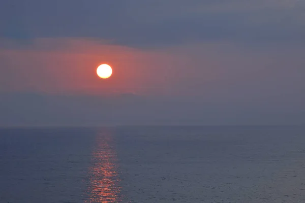 Beautiful Sunrise Sunset Ocean Sea — Stock Photo, Image