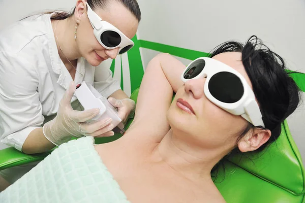 Depilação Laser Tratamento Pele Spa Estúdio Beleza — Fotografia de Stock