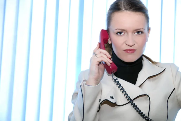 Businesswoman Talking Phone — Stock Photo, Image