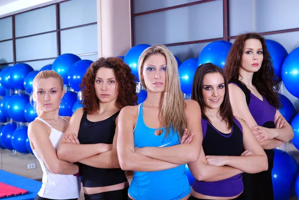 Equipo Chicas Gimnasio — Foto de Stock