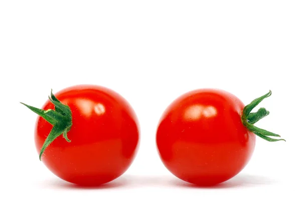 Tomates Cereza Aislados Blanco — Foto de Stock