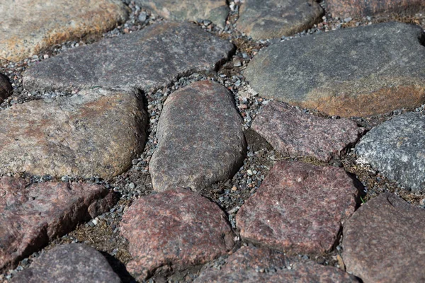 Granito Viejo Camino Piedra Textura Como Fondo — Foto de Stock
