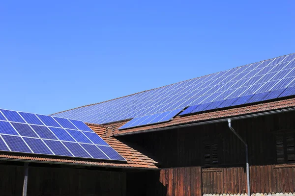 Techo Solar Generación Electricidad — Foto de Stock